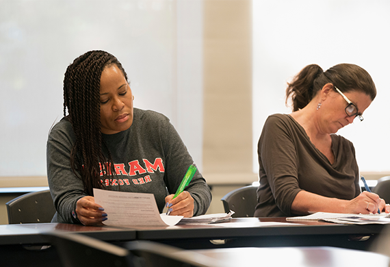 An image of adult students in a classroom.